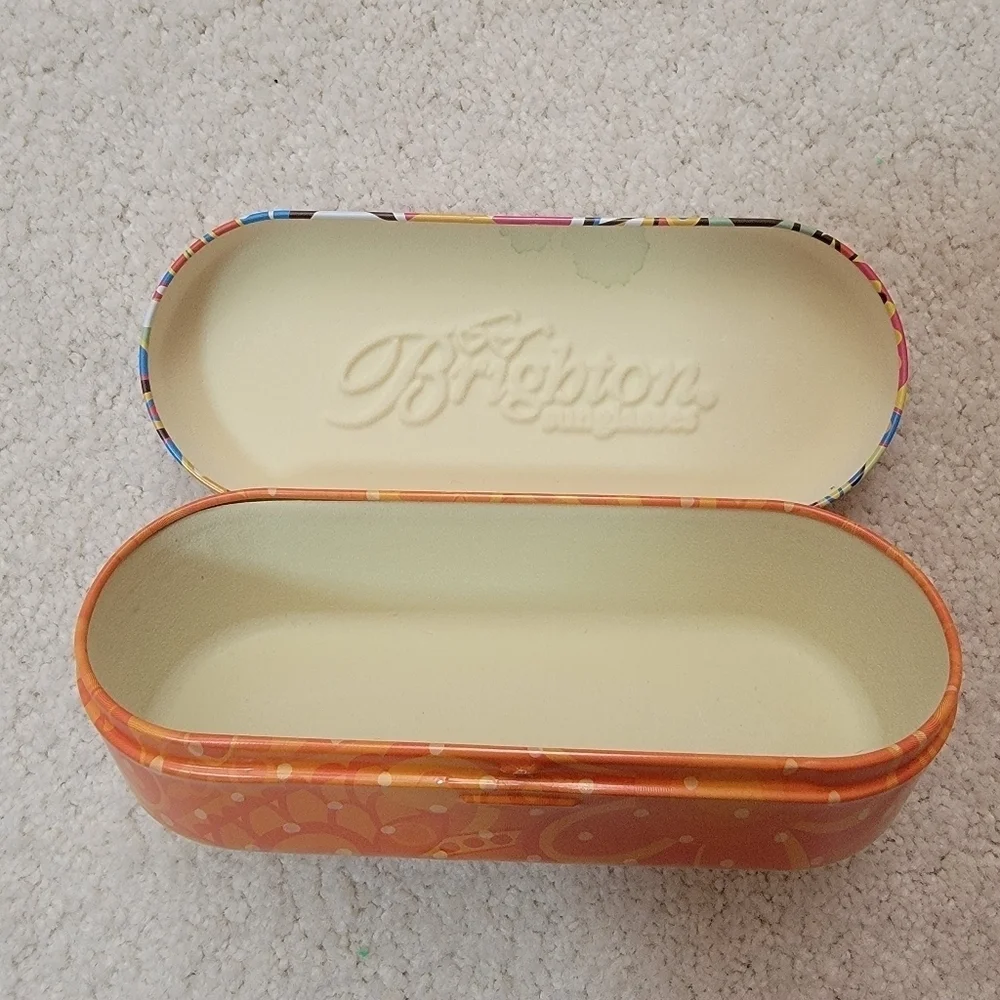 Brighton Metal Multicolor Floral Eyeglass Case